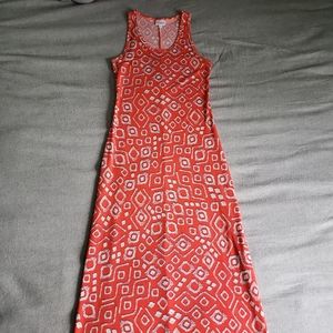 Orange maxi dress